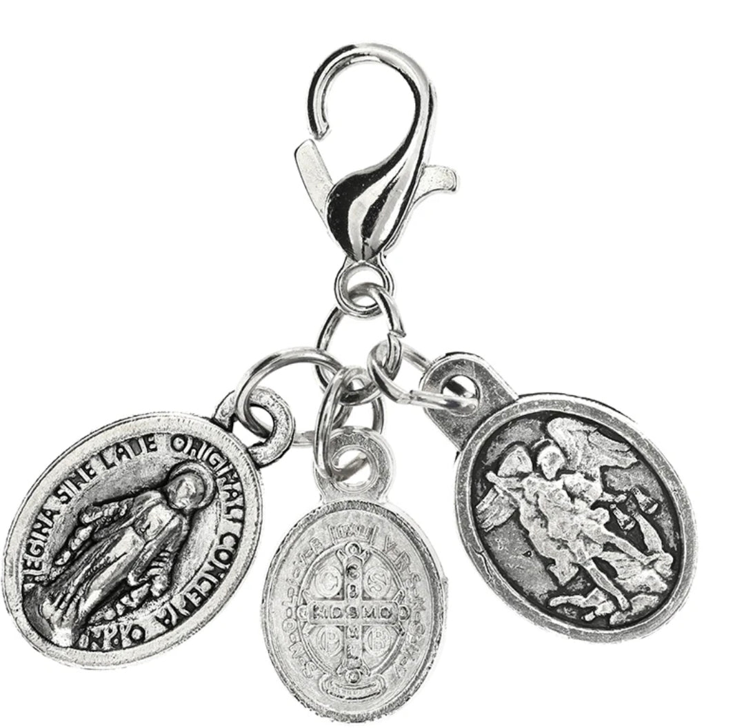 Three Rosary Marker Charm,  New  #AB-452-R2