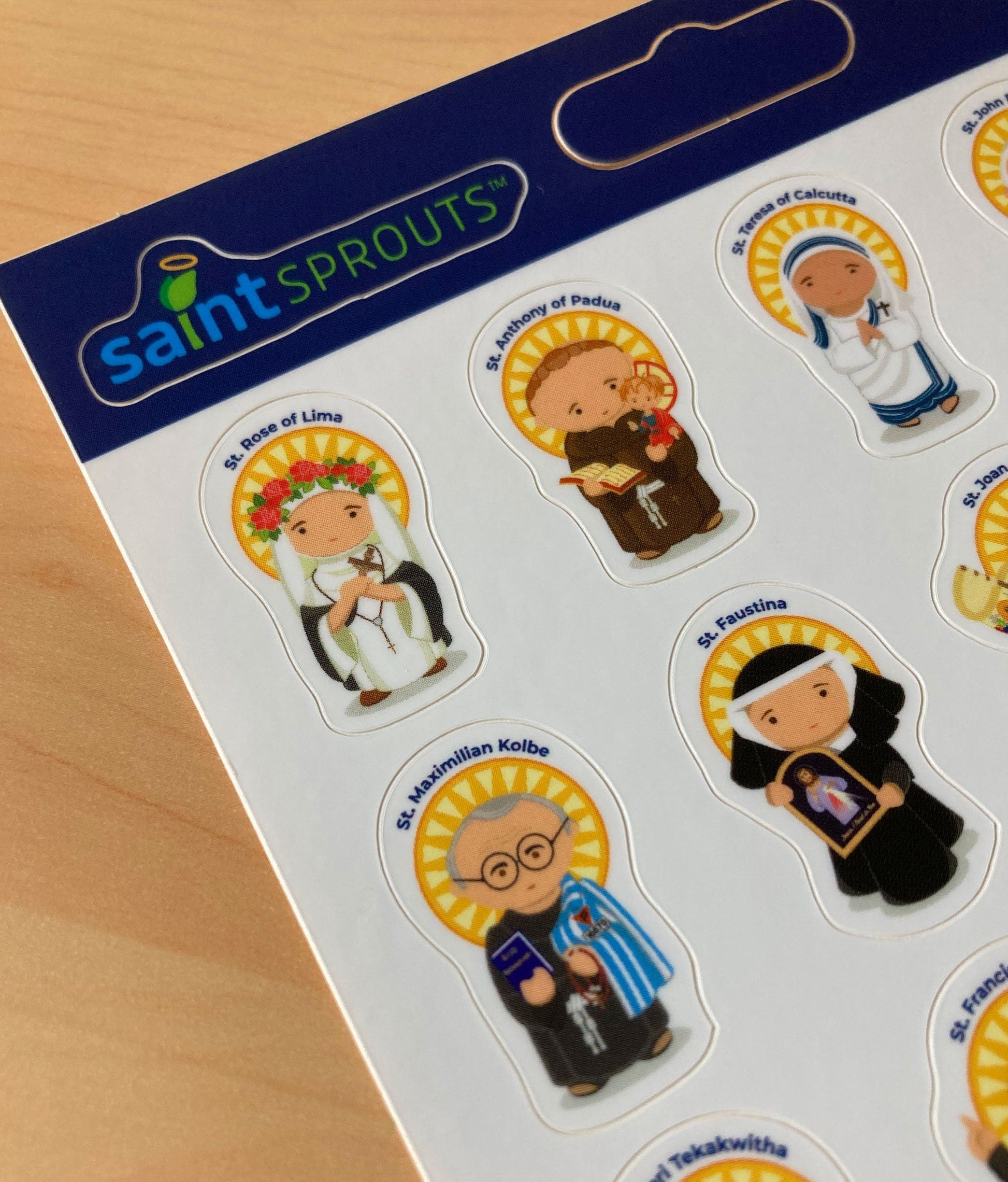 BUNDLE: Saint Sticker Sheets - VERSION 1 & VERSION 2 - Journeys of Faith