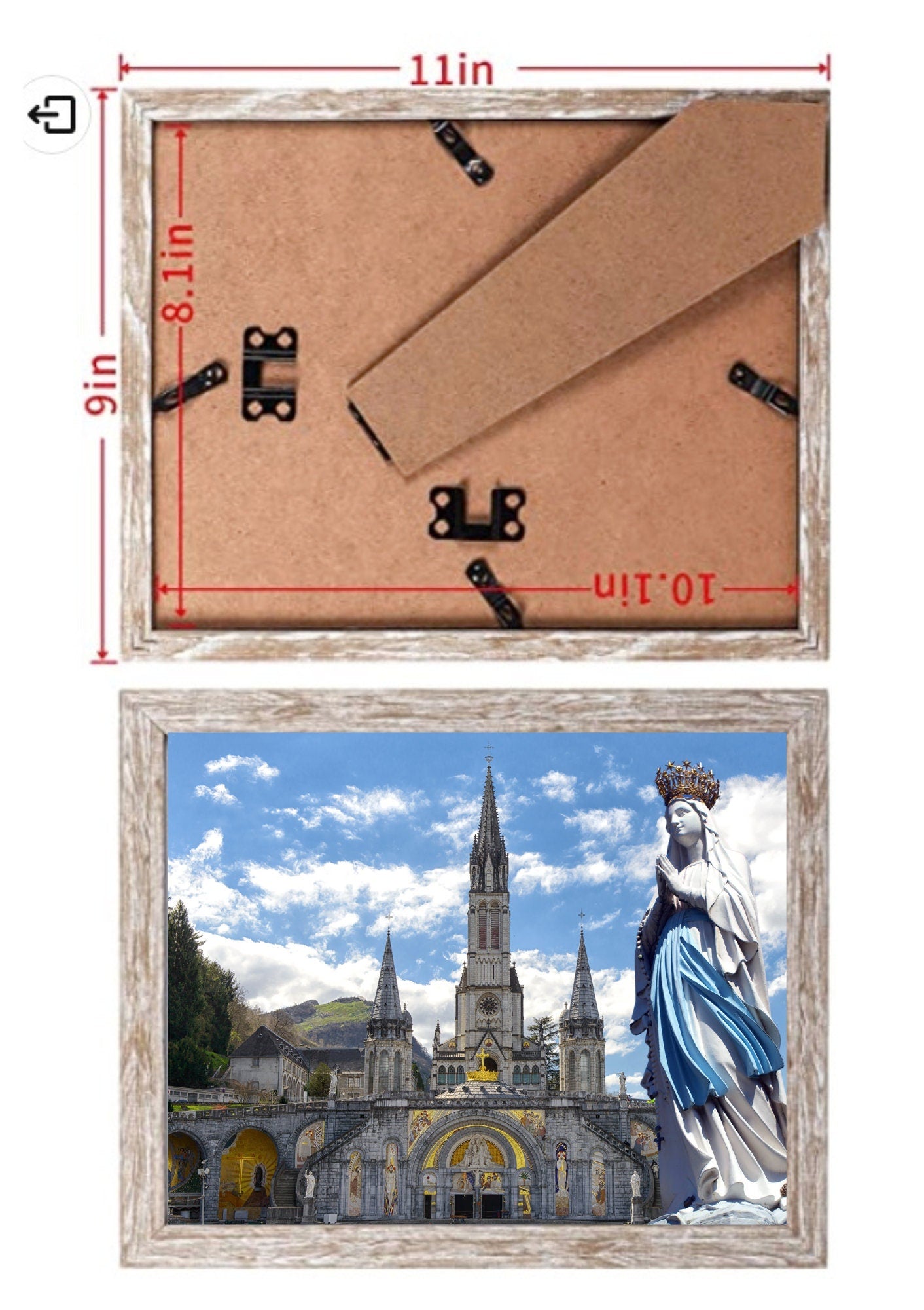 Our Lady of Lourdes 8 by 10 Print - Journeys of Faith