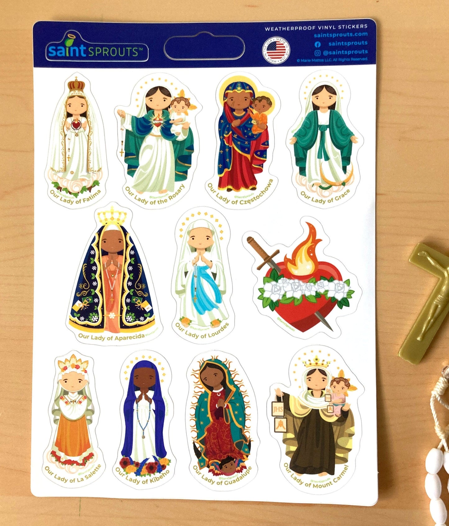 Marian Sticker Sheet - Journeys of Faith