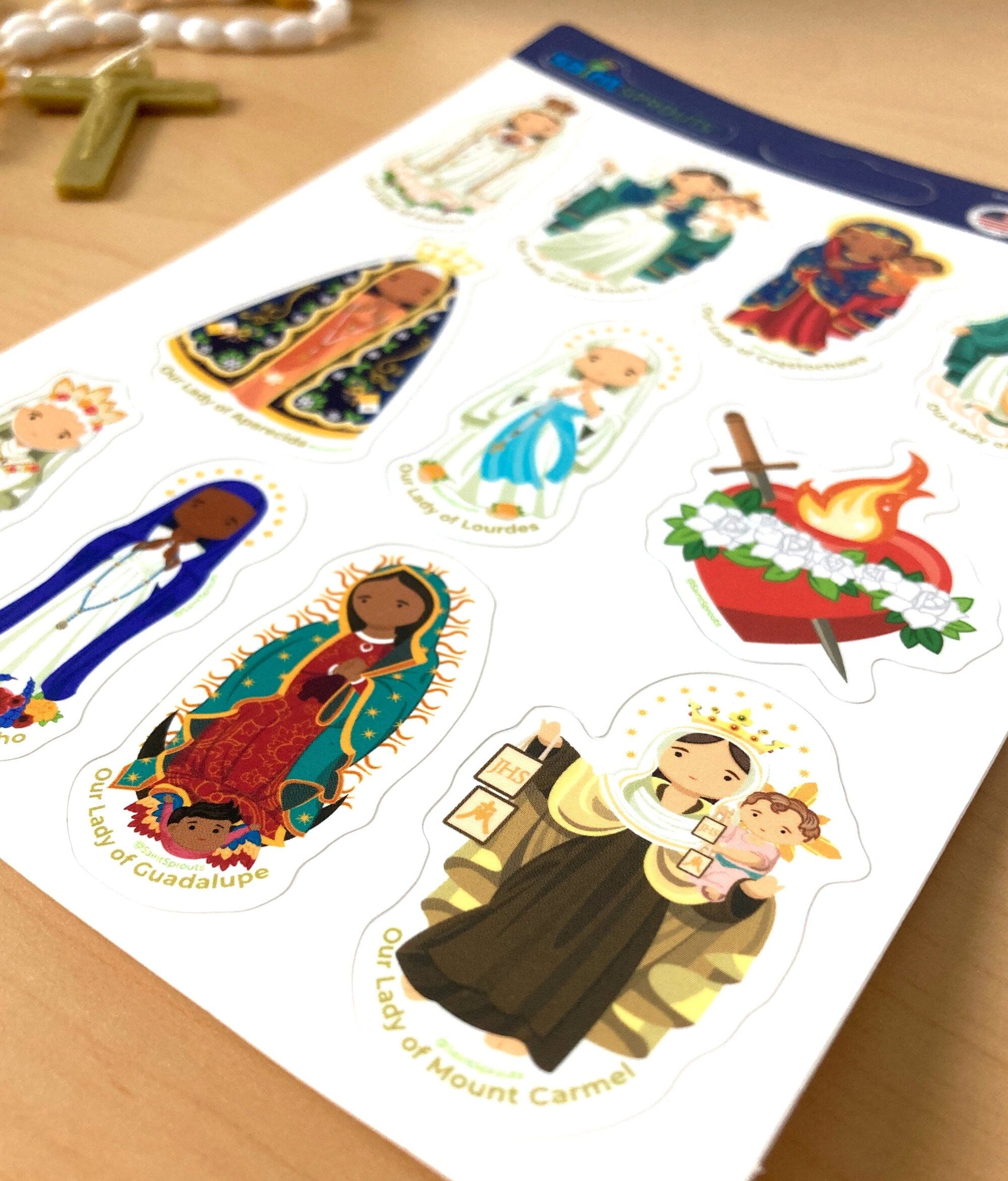 Marian Sticker Sheet - Journeys of Faith