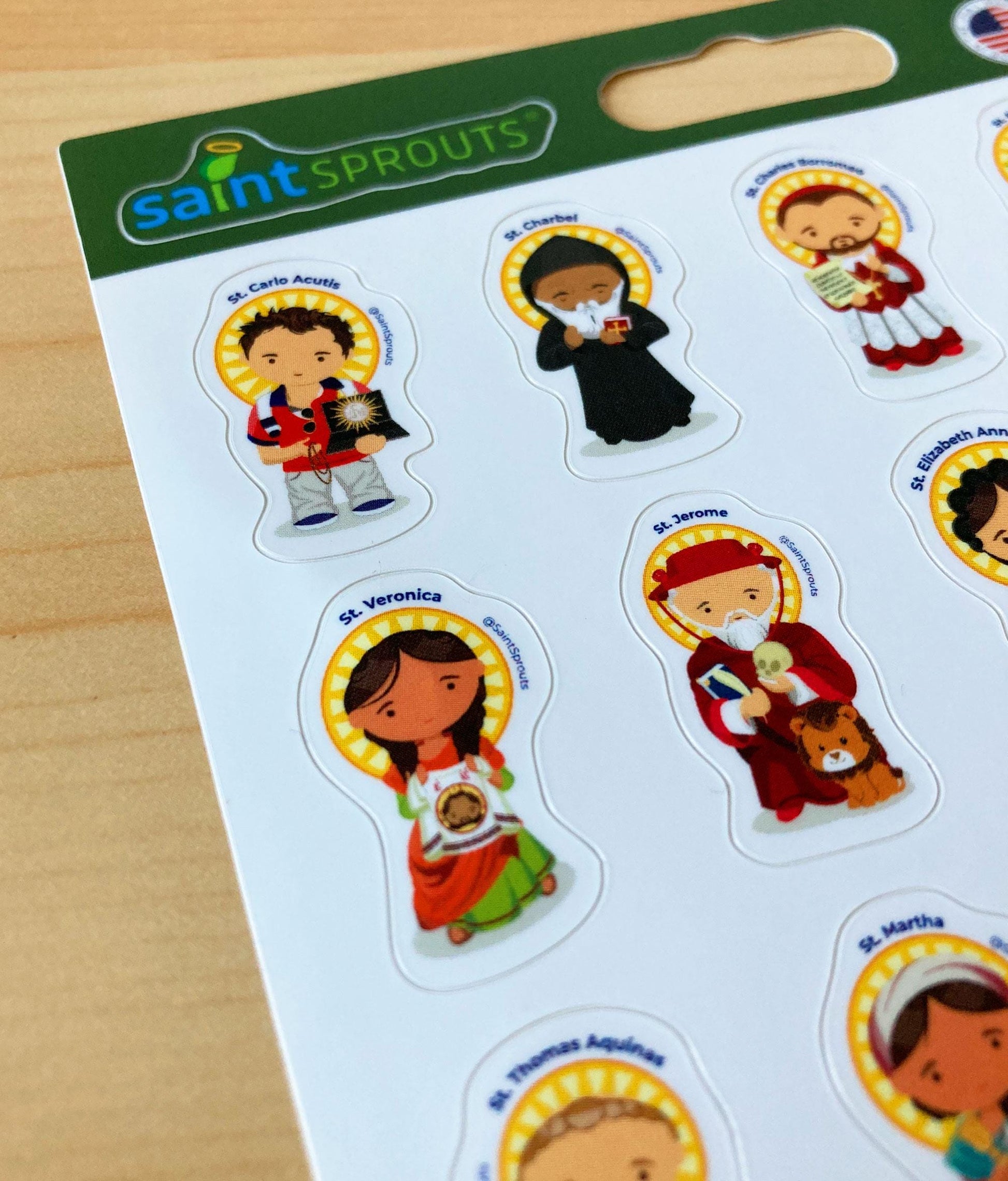 All Saints Sticker Sheet / Bullet Journal Saint Sticker Sheet: Version 3 - Journeys of Faith