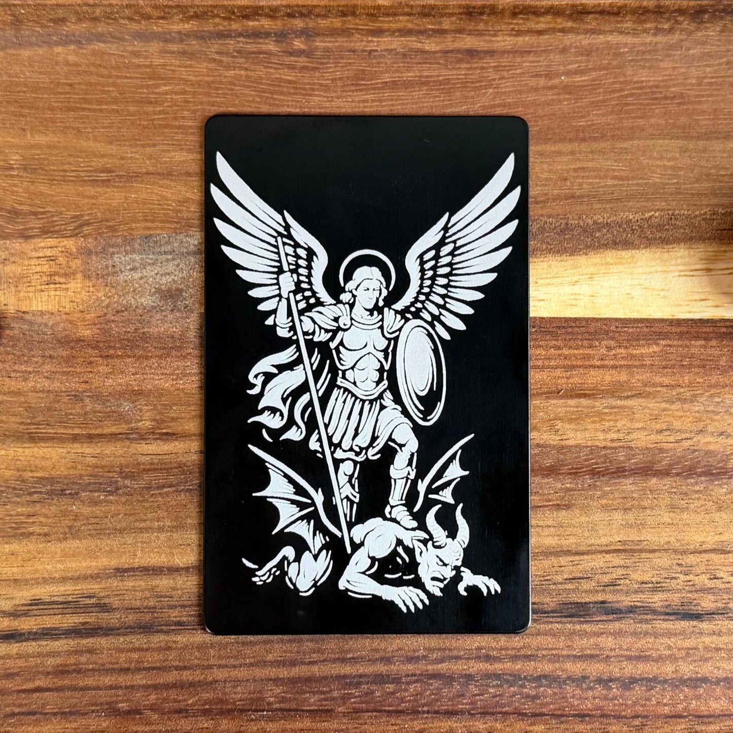 St. Michael Premium Metal Prayer Card