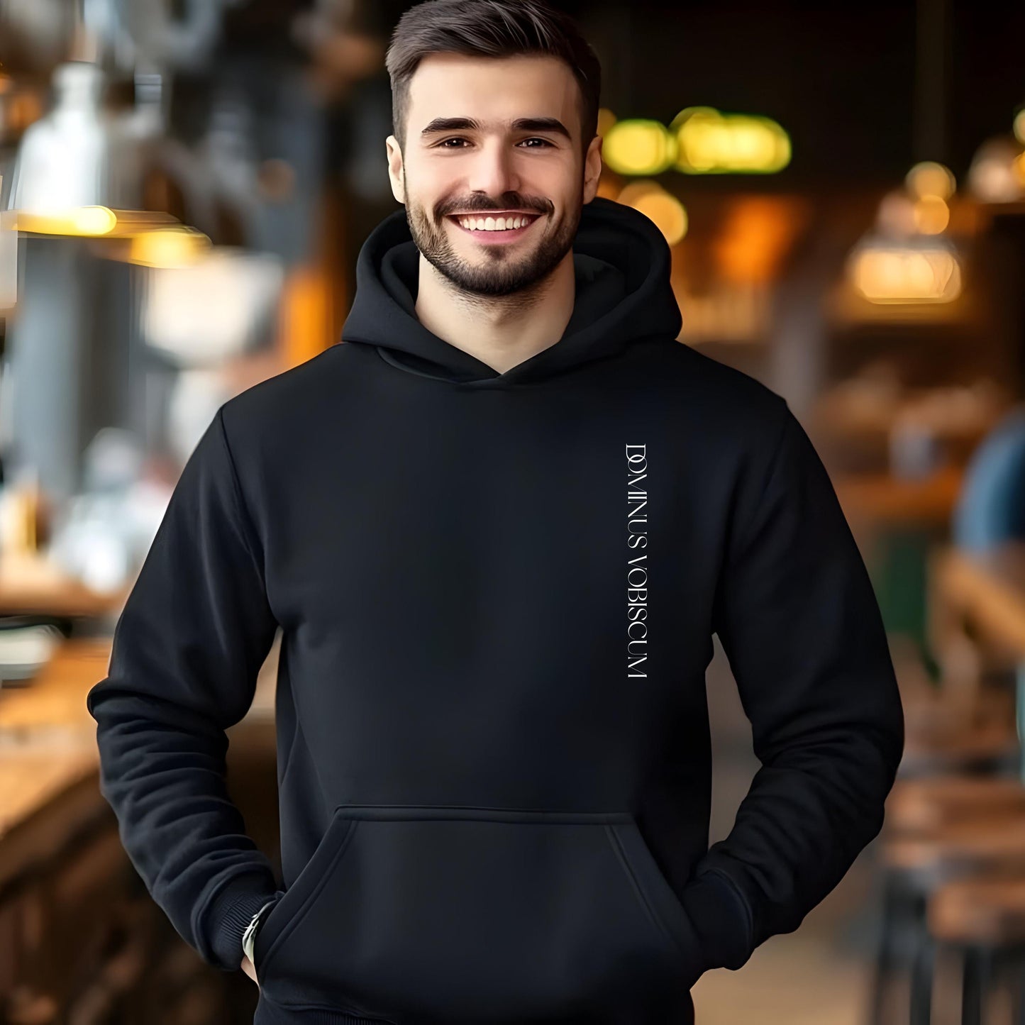 Latin Mass Hoodie Dominus Vobiscum