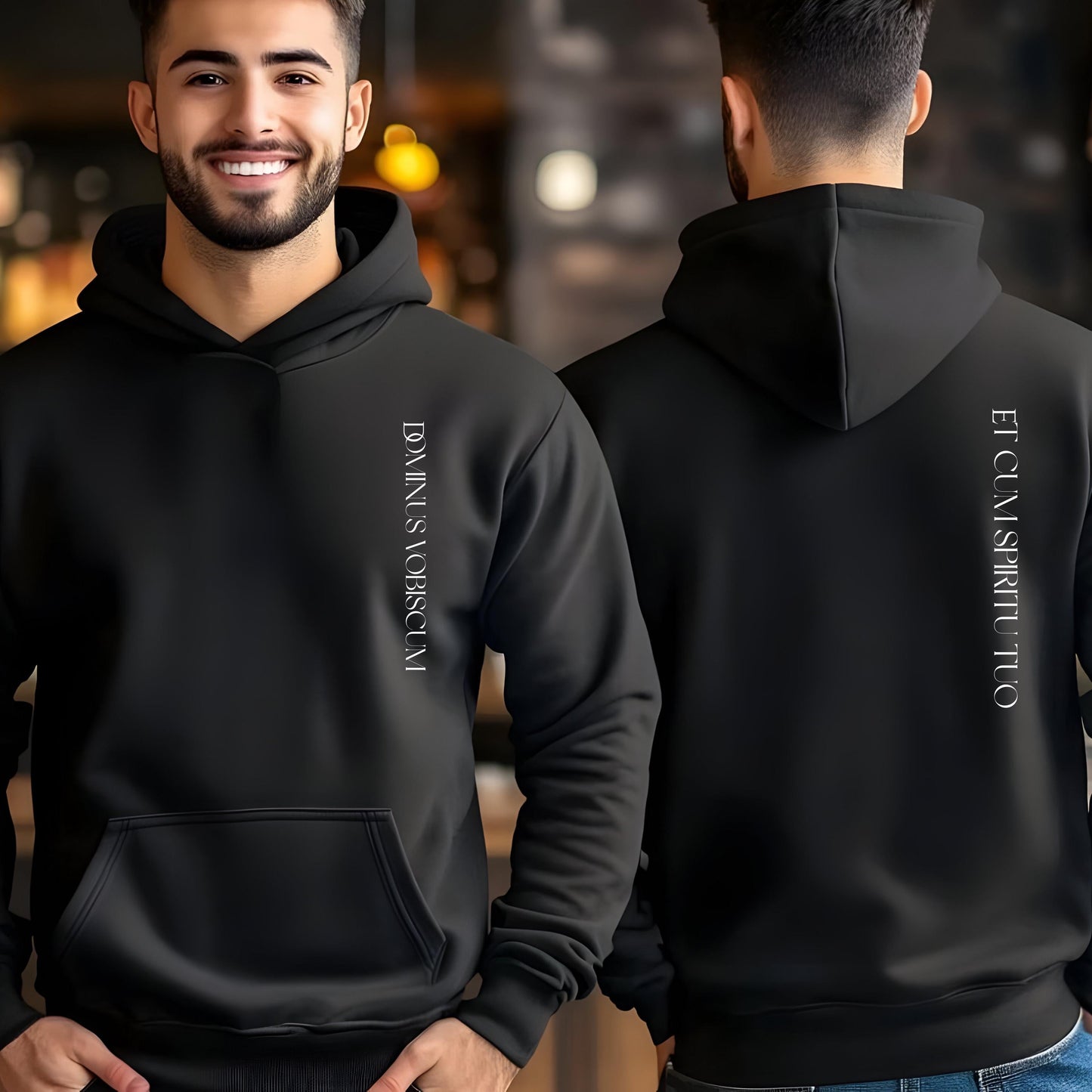 Latin Mass Hoodie Dominus Vobiscum
