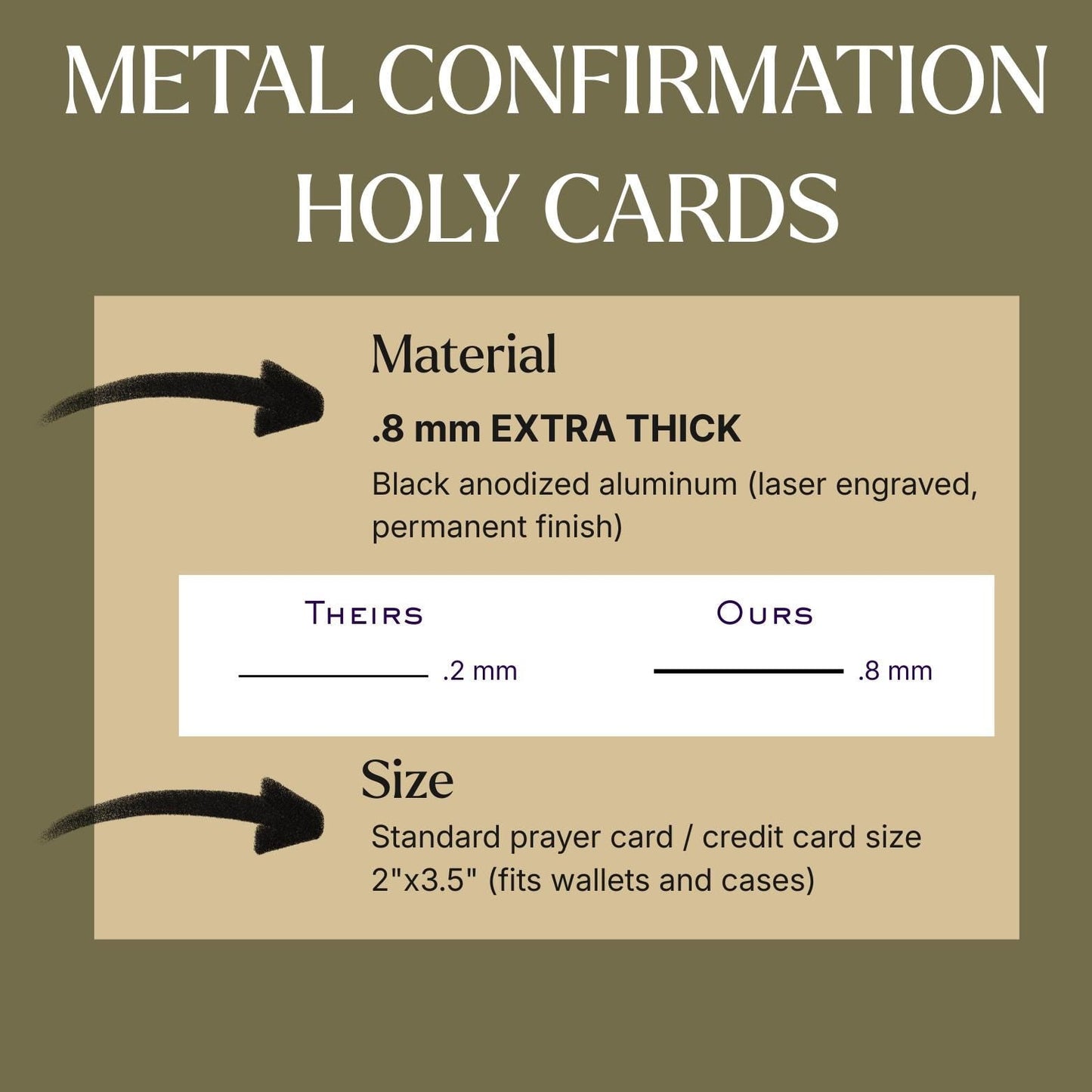 Premium Metal Memorial Card