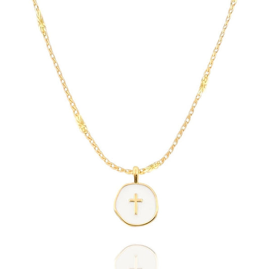 Agape Cross Necklace in Gold and Silver - Journeys of Faith