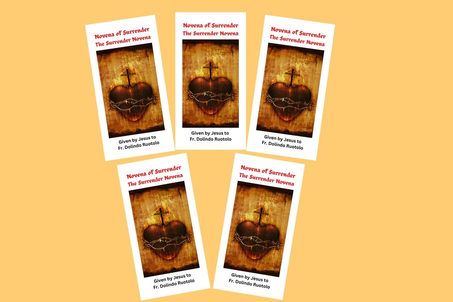 Large print Surrender Novena art print by Journeys of Faith, featuring religious artwork and prayer design on high-quality paper.