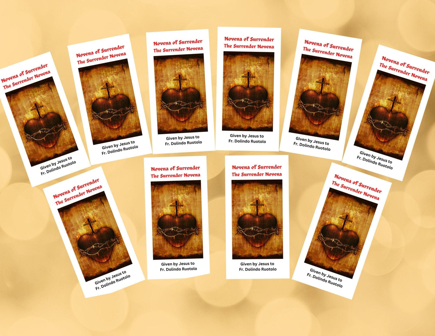 Large print Surrender Novena art print by Journeys of Faith featuring religious prayer design on white background.