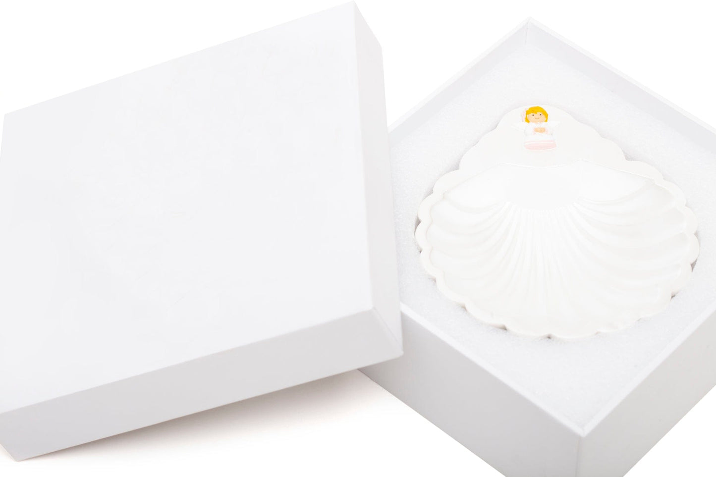 Baptism Shell Guardian Angel Girls | Divine Protection | Little Drops of Water