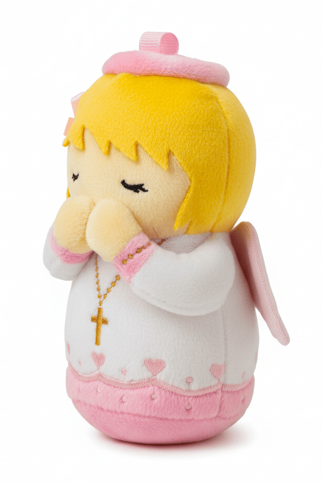 Guardian Angel Girl Catholic Mini 4.75" Plush Doll — Divine Protection