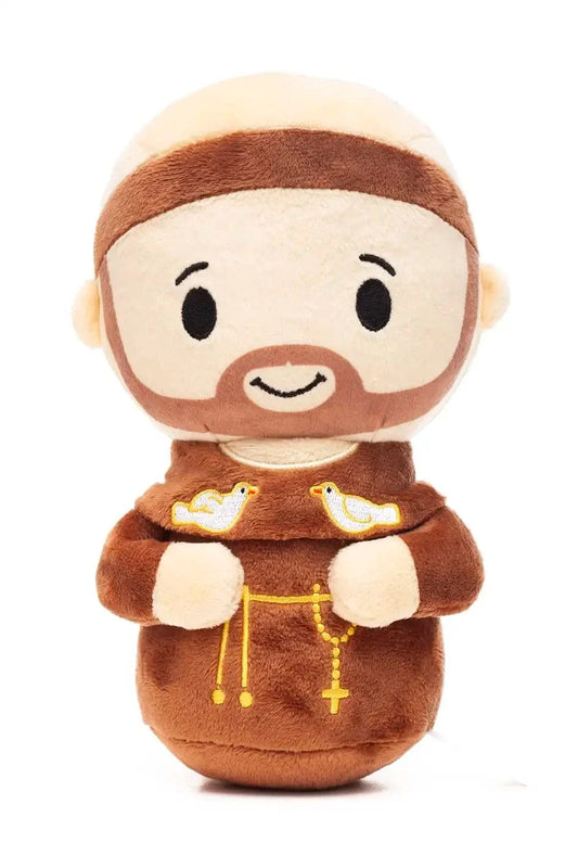Saint Francis of Assisi Catholic 8" Plush Doll — Patron of Animals
