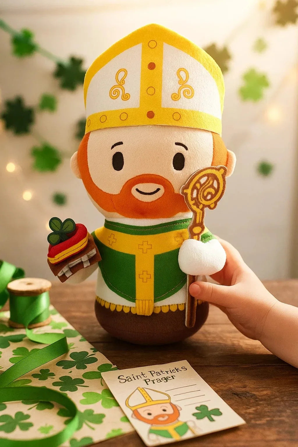 Saint Patrick Catholic Plush Doll — Patron of Ireland
