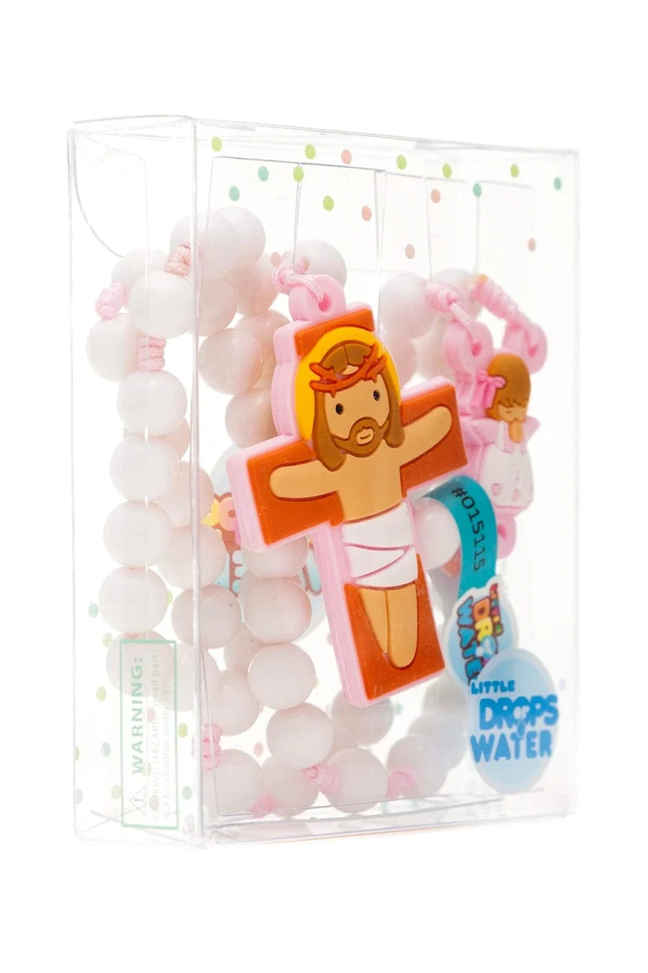 Guardian Angel Catholic Rosary Girls | Pink Prayer Beads | Little Drops of Water