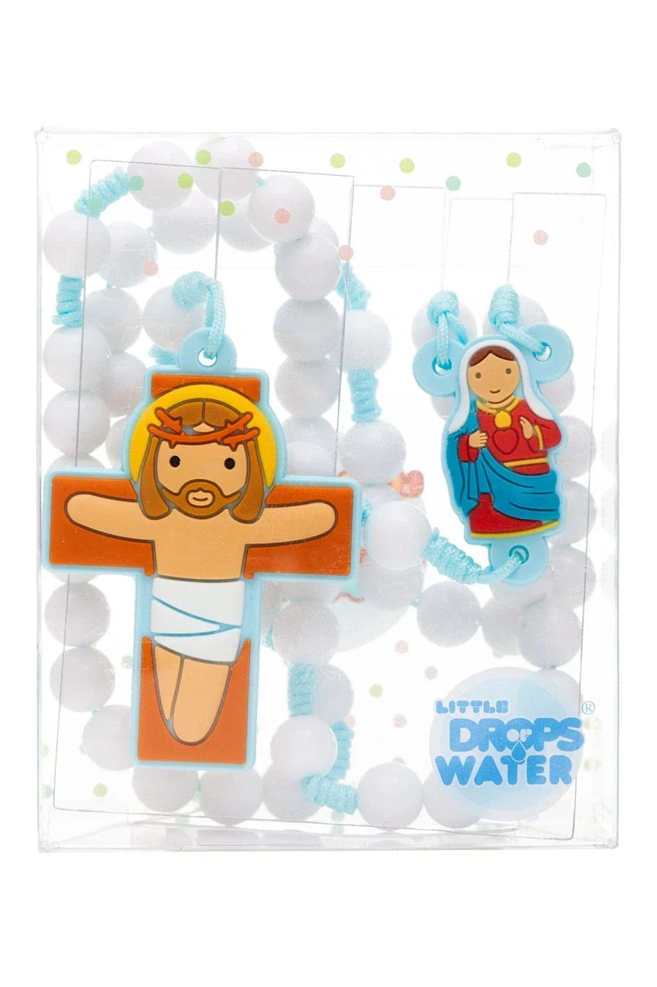 Immaculate Heart Catholic Rosary Boys | Blue Prayer Beads | Little Drops of Water
