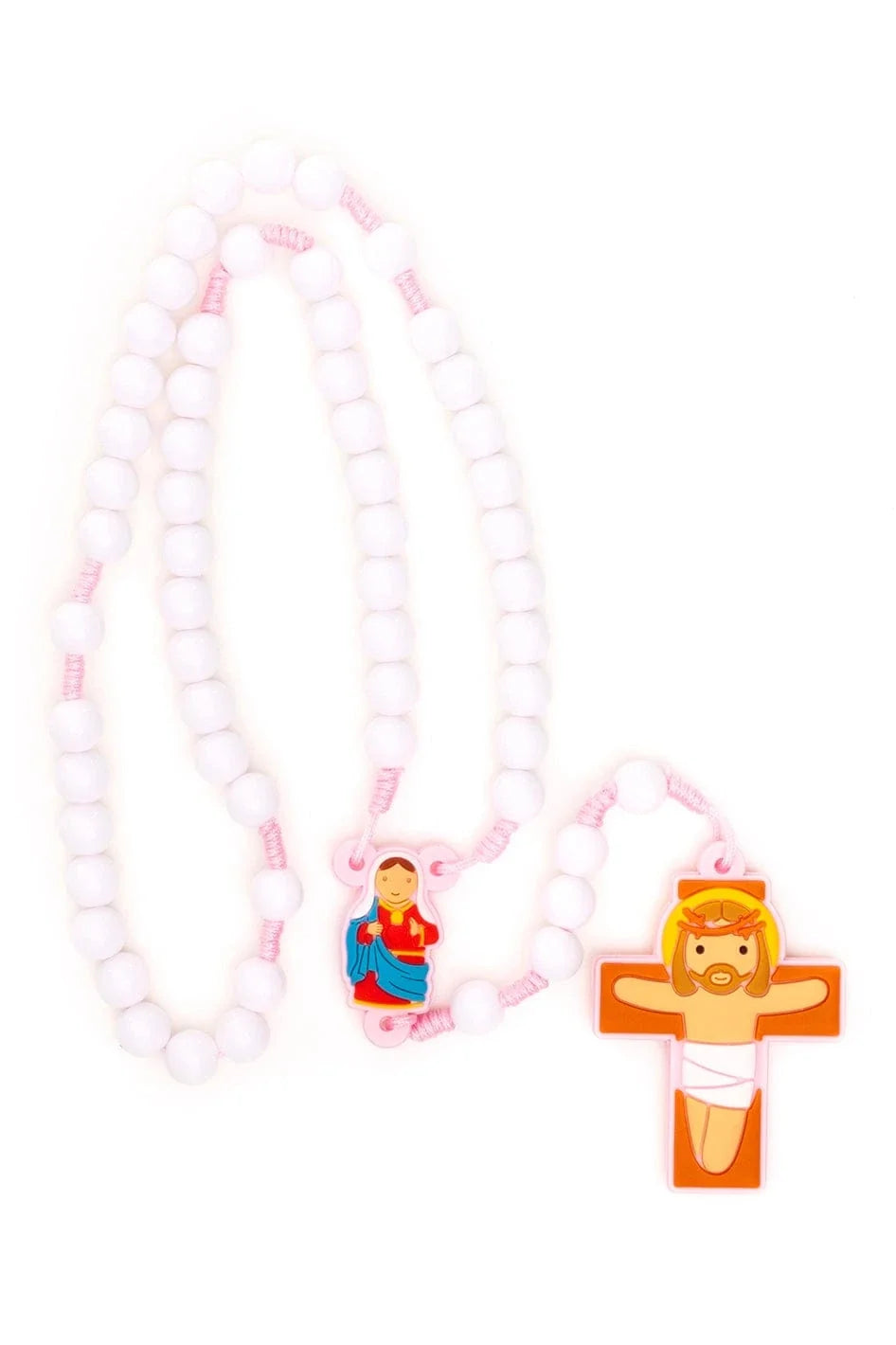 Immaculate Heart Catholic Rosary Girls | Pink Prayer Beads | Little Drops of Water