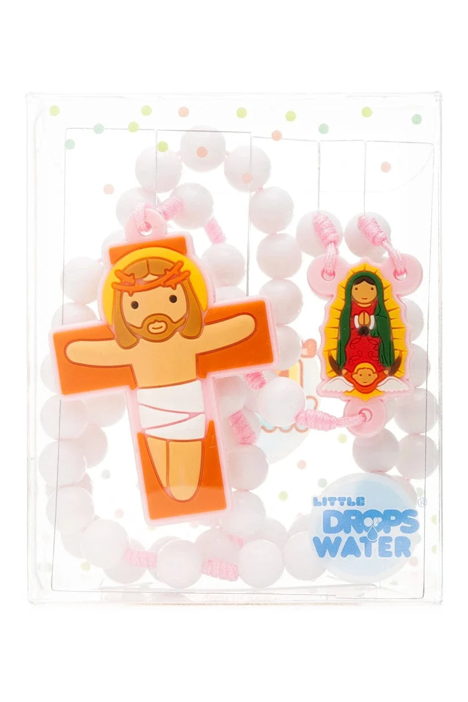 Our Lady Guadalupe Catholic Rosary Girls | Pink Prayer Beads | Little Drops of Water