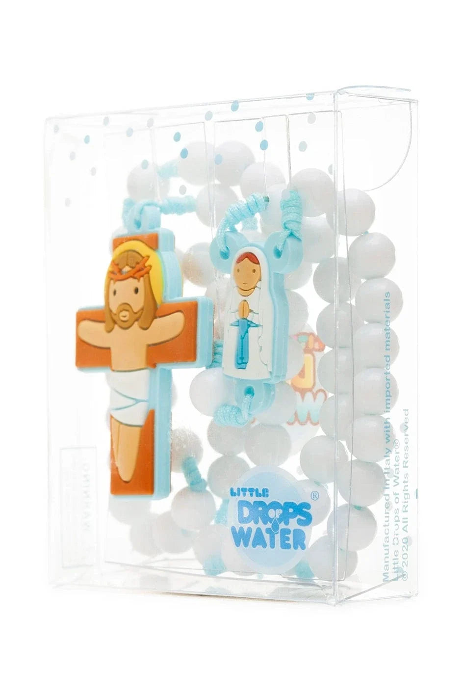 Our Lady Lourdes Catholic Rosary Boys | Blue Prayer Beads | Little Drops of Water
