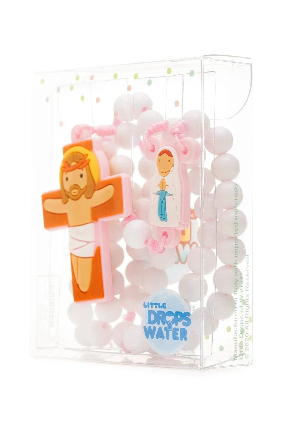 Our Lady Lourdes Catholic Rosary Girls | Pink Prayer Beads | Little Drops of Water