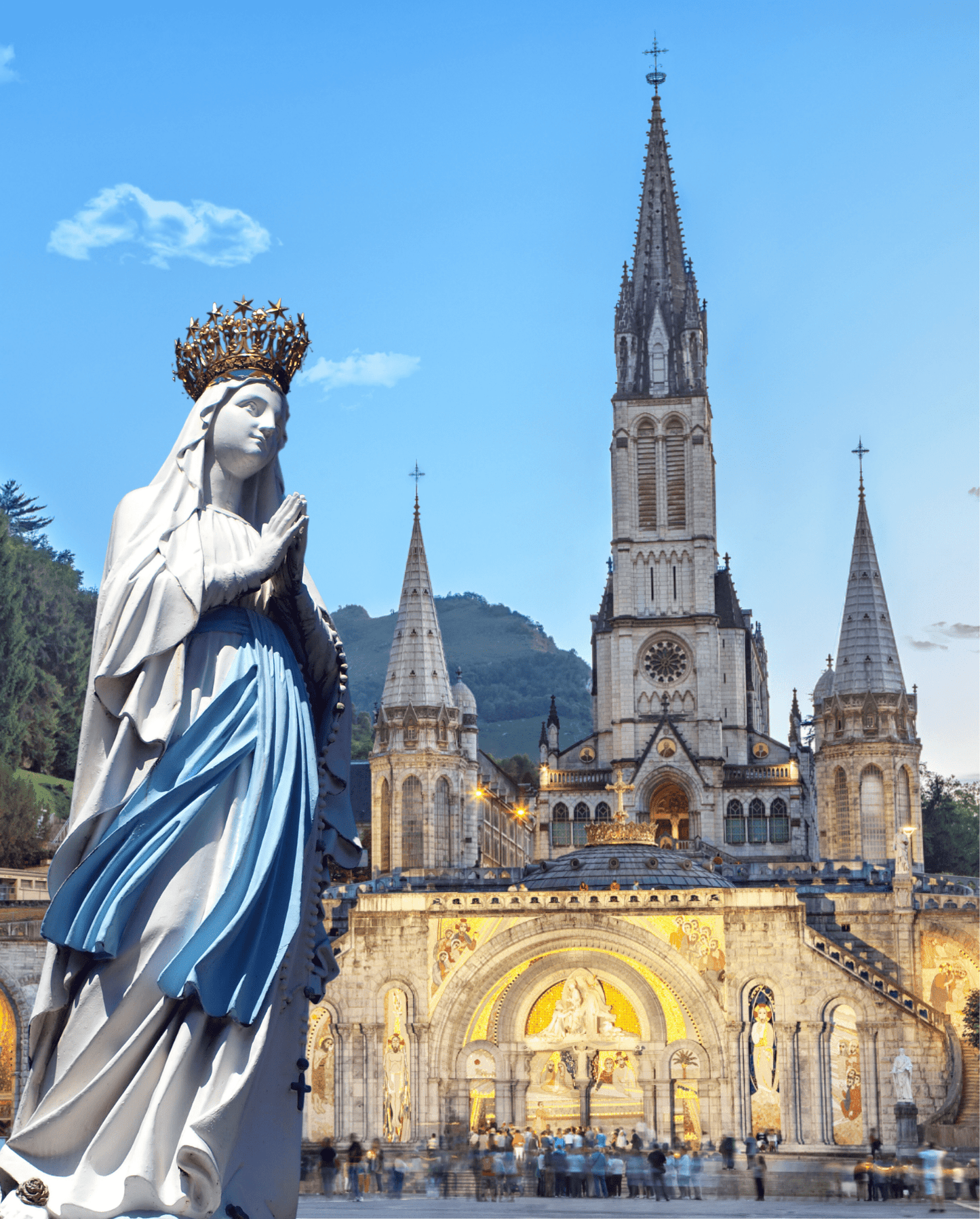 Set of ten 8x10 religious art prints featuring various images of Mary, created by Journeys of Faith.