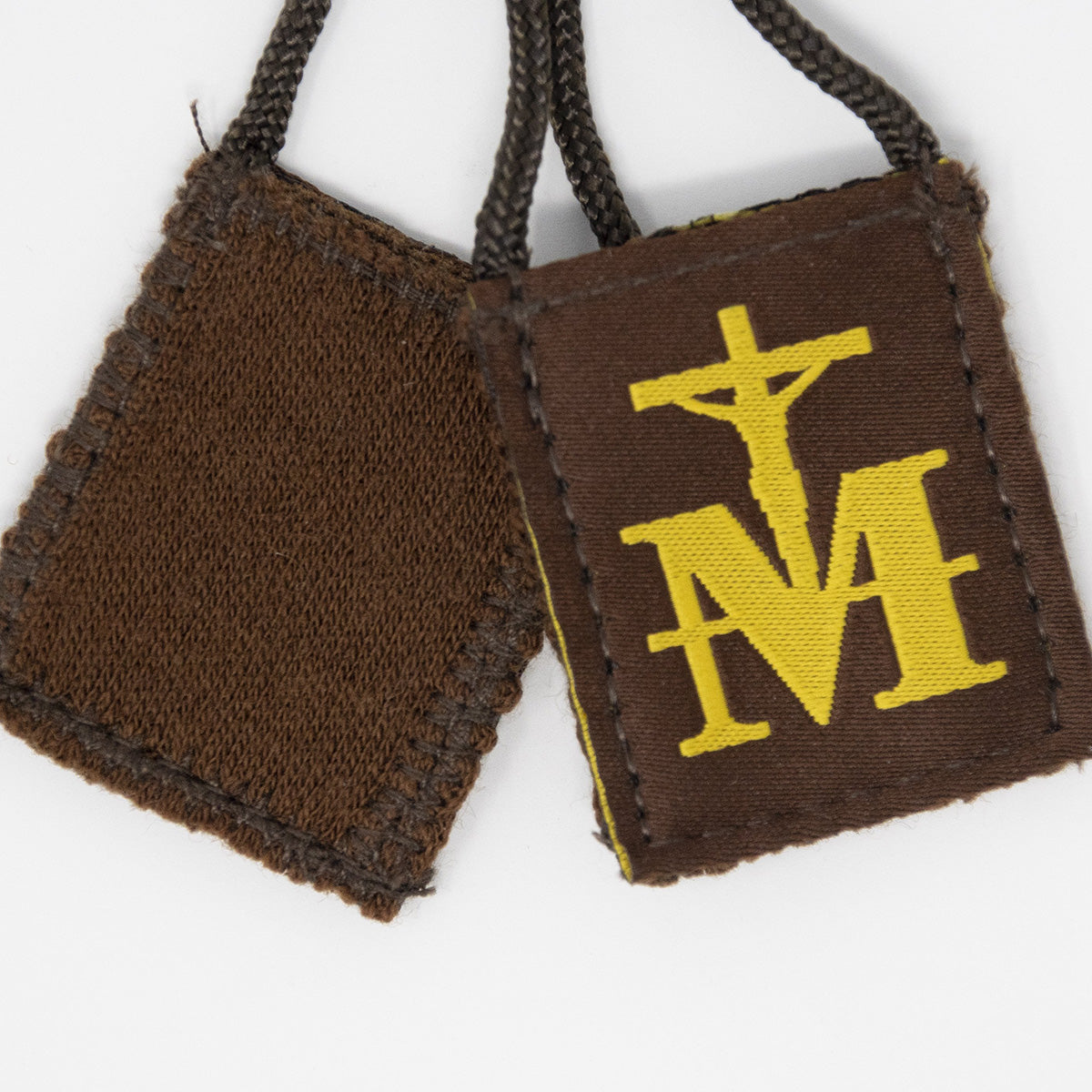 Marian Crucifix | Premium Brown Scapular - Journeys of Faith