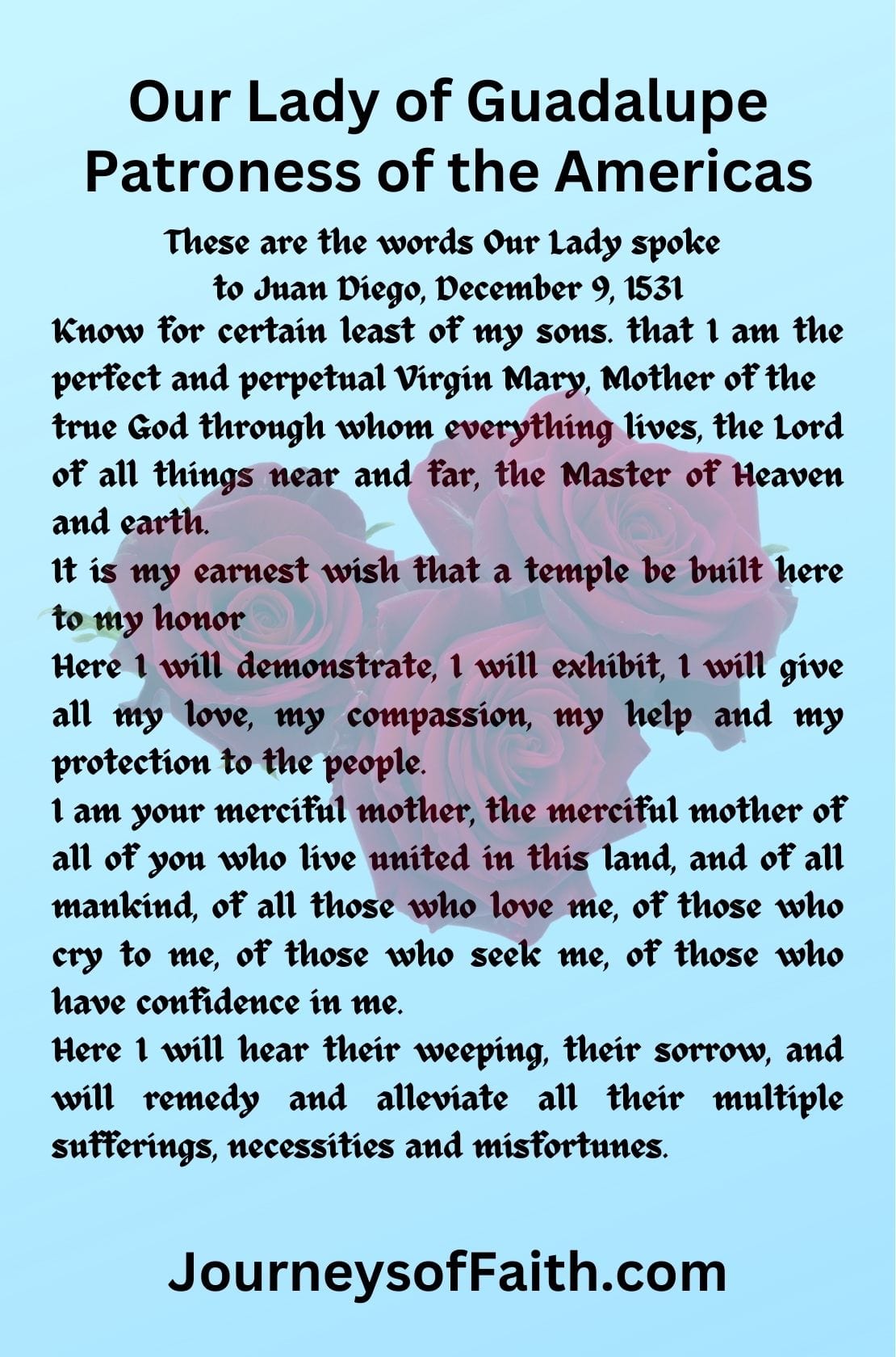 Two Our Lady of Guadalupe prayer cards featuring religious imagery and Spanish words, from Bob and Penny Lord’s Christian Holy Cards collection.