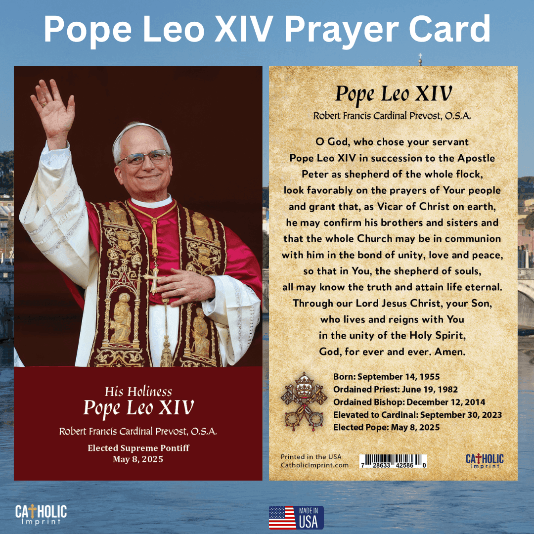 Pope Leo XIV Prayer Card