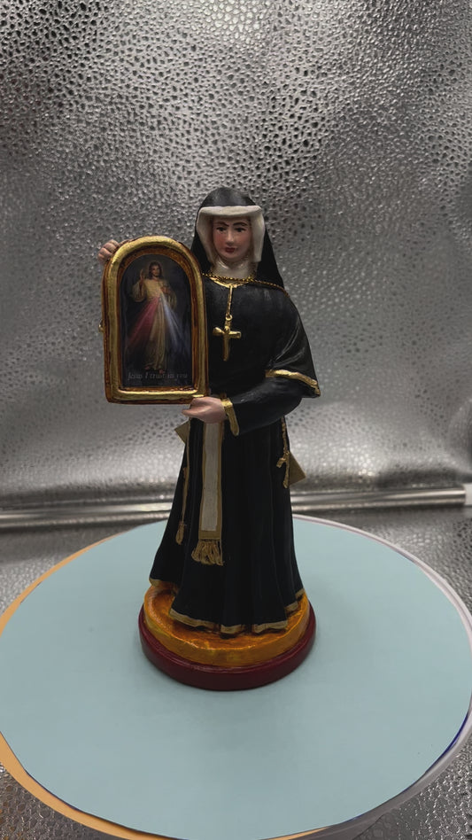 Saint Sister Faustina 7.5" Statue, New from Colombia #L001