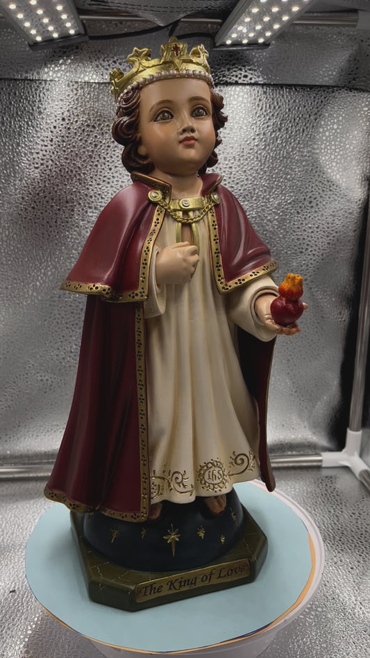 Divine  Child Jesus "King of Love" 14" Statue , New from Colombia #F-011
