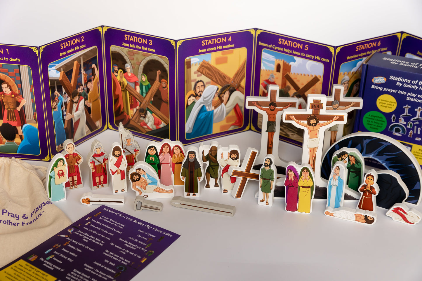 Stations of the Cross Pray & Play Set - By Saintly Heart & Brother Francis - Journeys of Faith