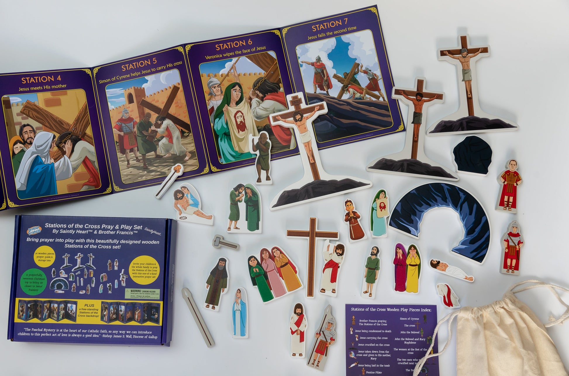 Stations of the Cross Pray & Play Set - By Saintly Heart & Brother Francis - Journeys of Faith