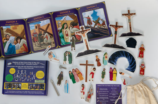 Stations of the Cross Pray & Play Set - By Saintly Heart & Brother Francis - Journeys of Faith