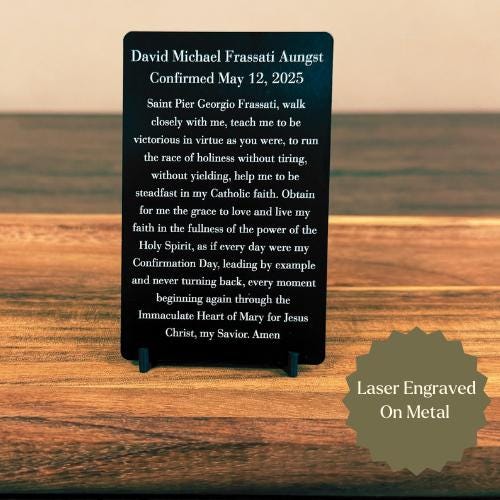 Custom Catholic Confirmation Card