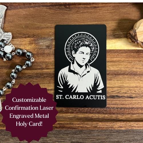 Custom Catholic Confirmation Card