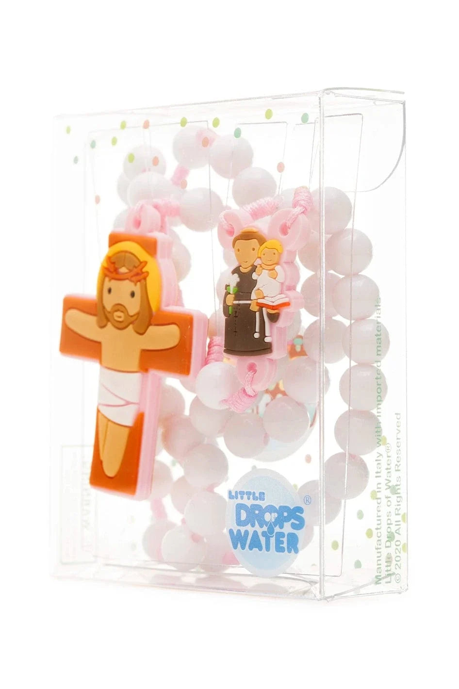 Saint Anthony Catholic Rosary Girls | Pink Prayer Beads | Little Drops of Water