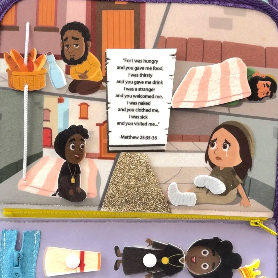 God's Princesses Vol. 1 Felt Busy Book - St. Joan of Arc and St. Josephine Bakhita - Journeys of Faith