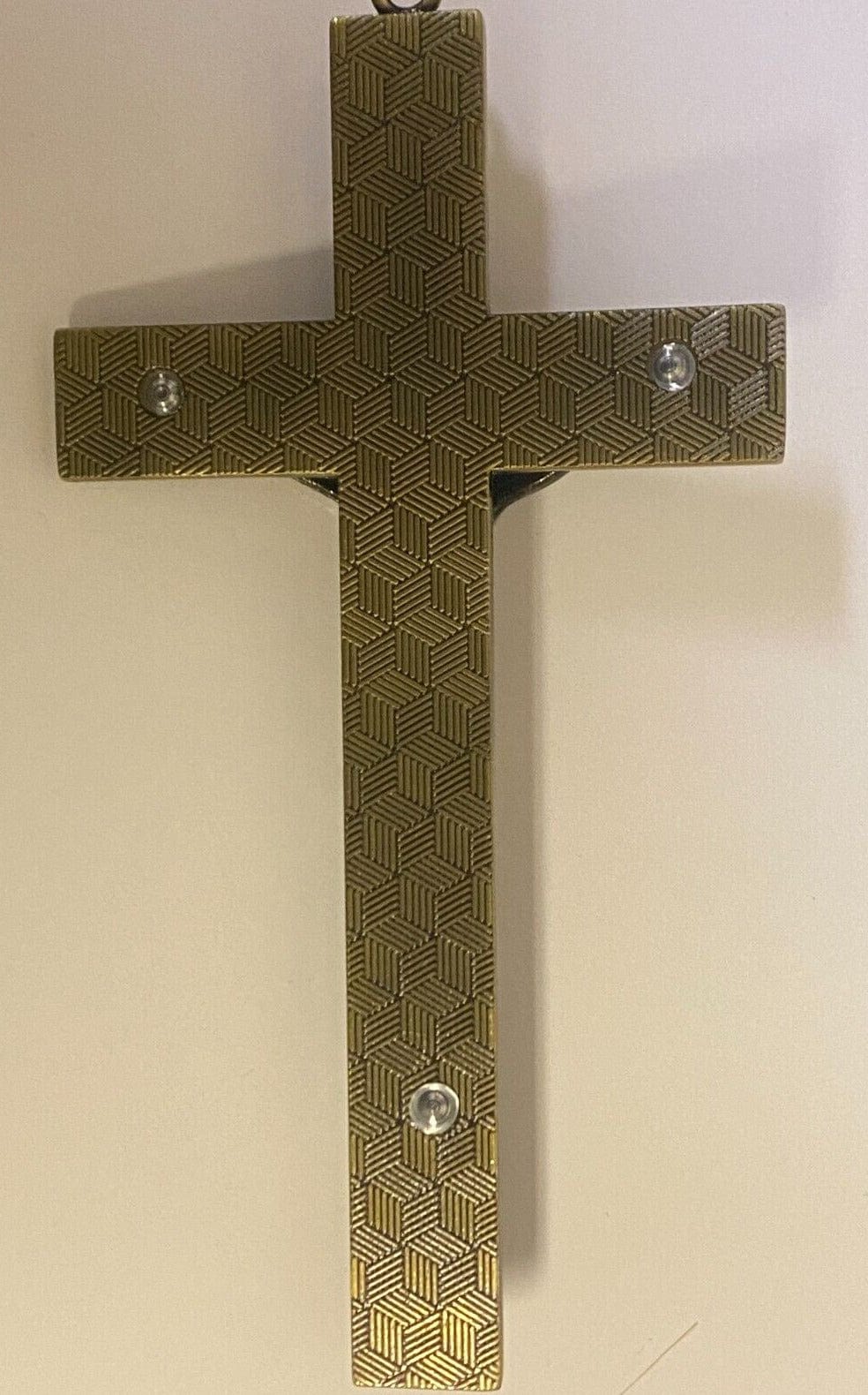 Saint Benedict black and bronze dual coin cross collectible by Bob and Penny Lord, featuring detailed Christian crucifix design.