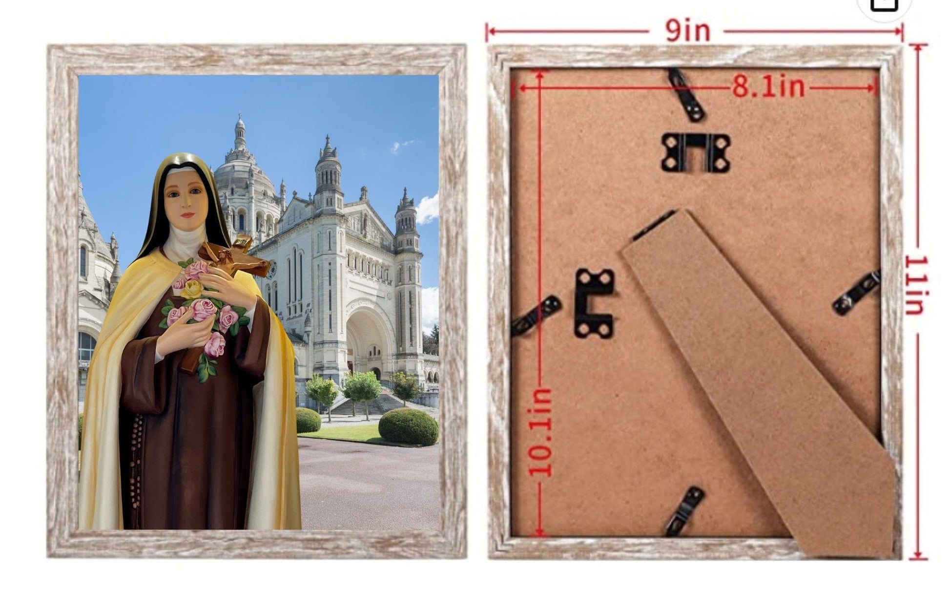 Saint Therese of Lisieux 8x10 print by Bob and Penny Lord, featuring a detailed religious poster of the saint.