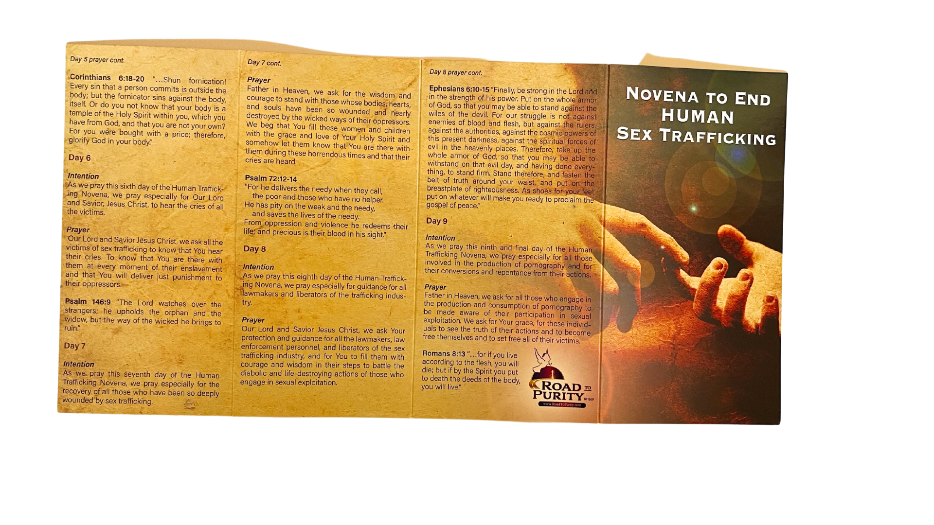 Novena to End Human Trafficking Prayer Card Packages - Bob and Penny Lord