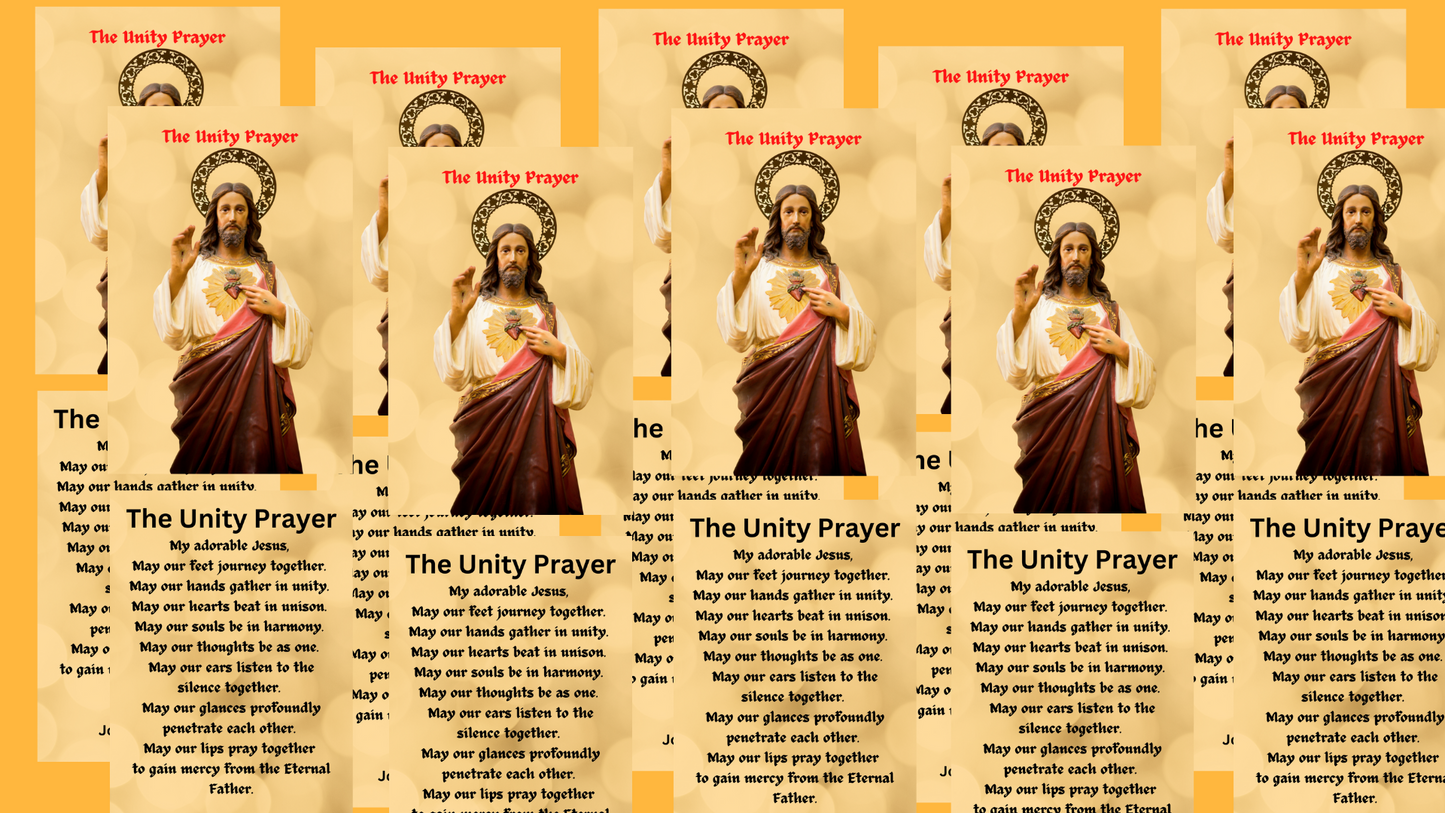 The Unity Prayer Card - Laminated Packages - Bob and Penny Lord