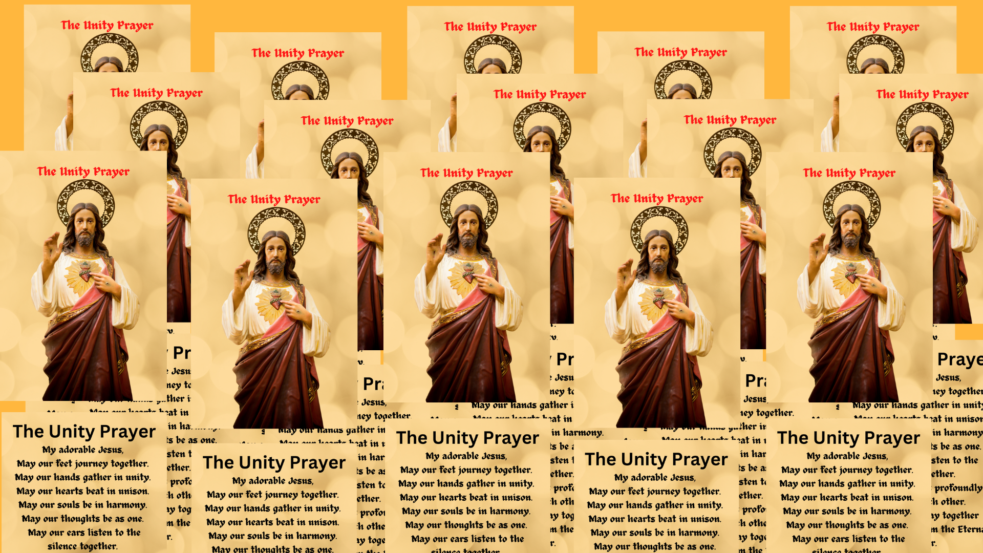 The Unity Prayer Card - Laminated Packages - Bob and Penny Lord