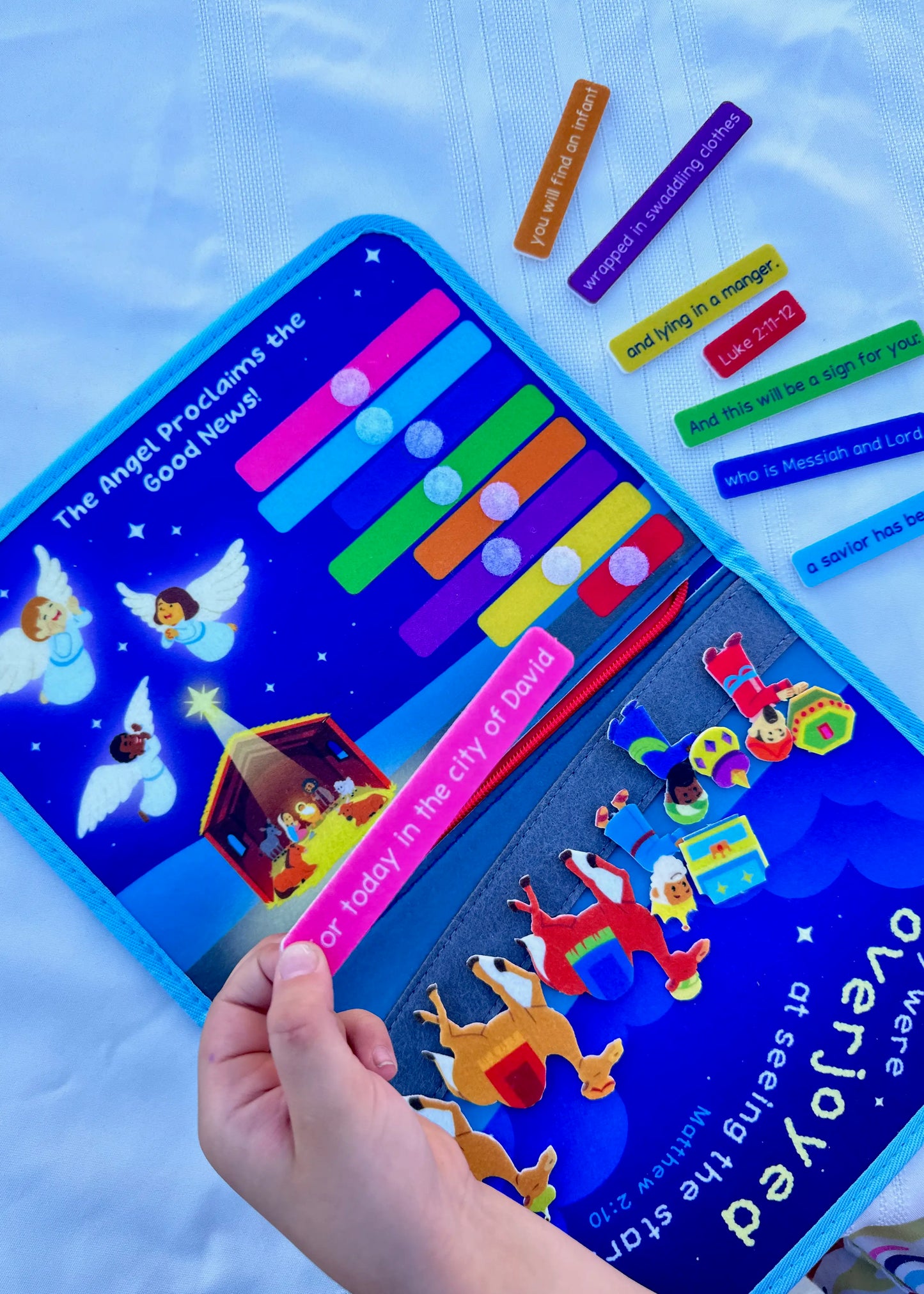 My Pray and Play Nativity Busy Book - A Quiet Felt Book - Journeys of Faith
