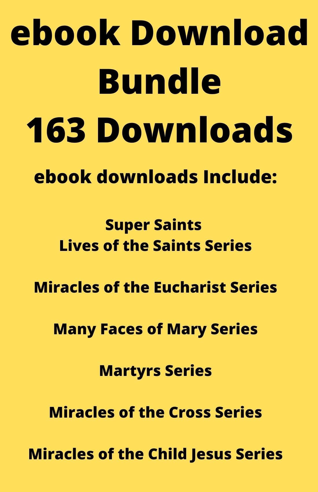 Catholic eBook PDF bundle by Bob and Penny Lord featuring religious texts and educational materials on a digital file.