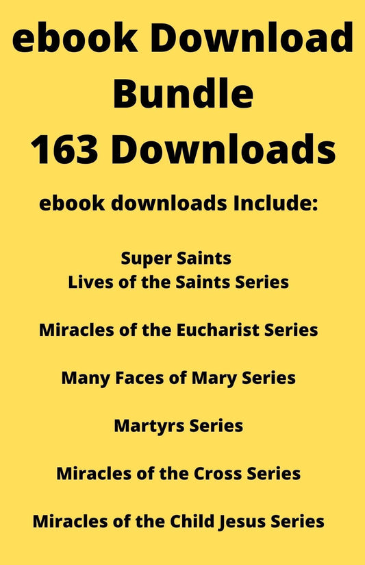 Catholic eBook PDF bundle by Bob and Penny Lord featuring religious texts and educational materials on a digital file.