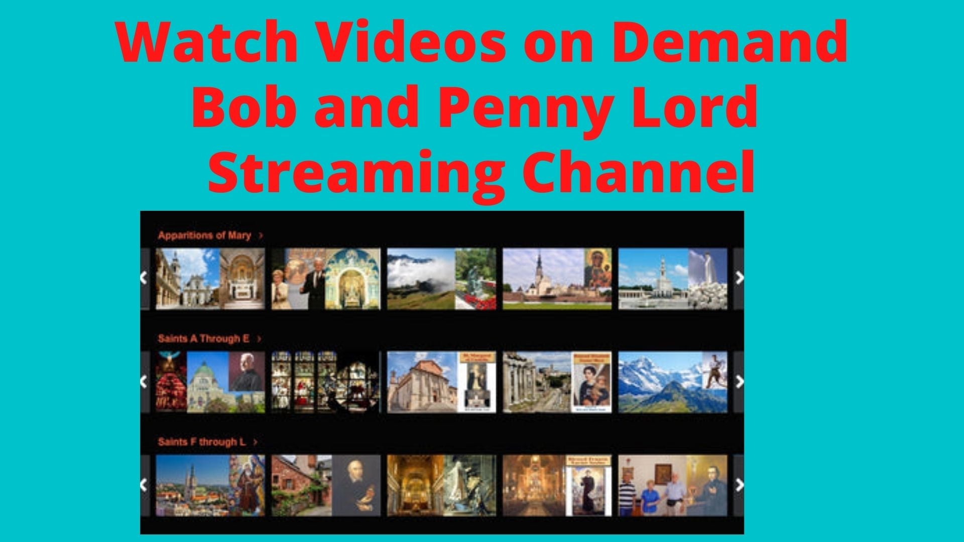 Subscribe to Bob and Penny Lord Video on Demand - Bob and Penny Lord