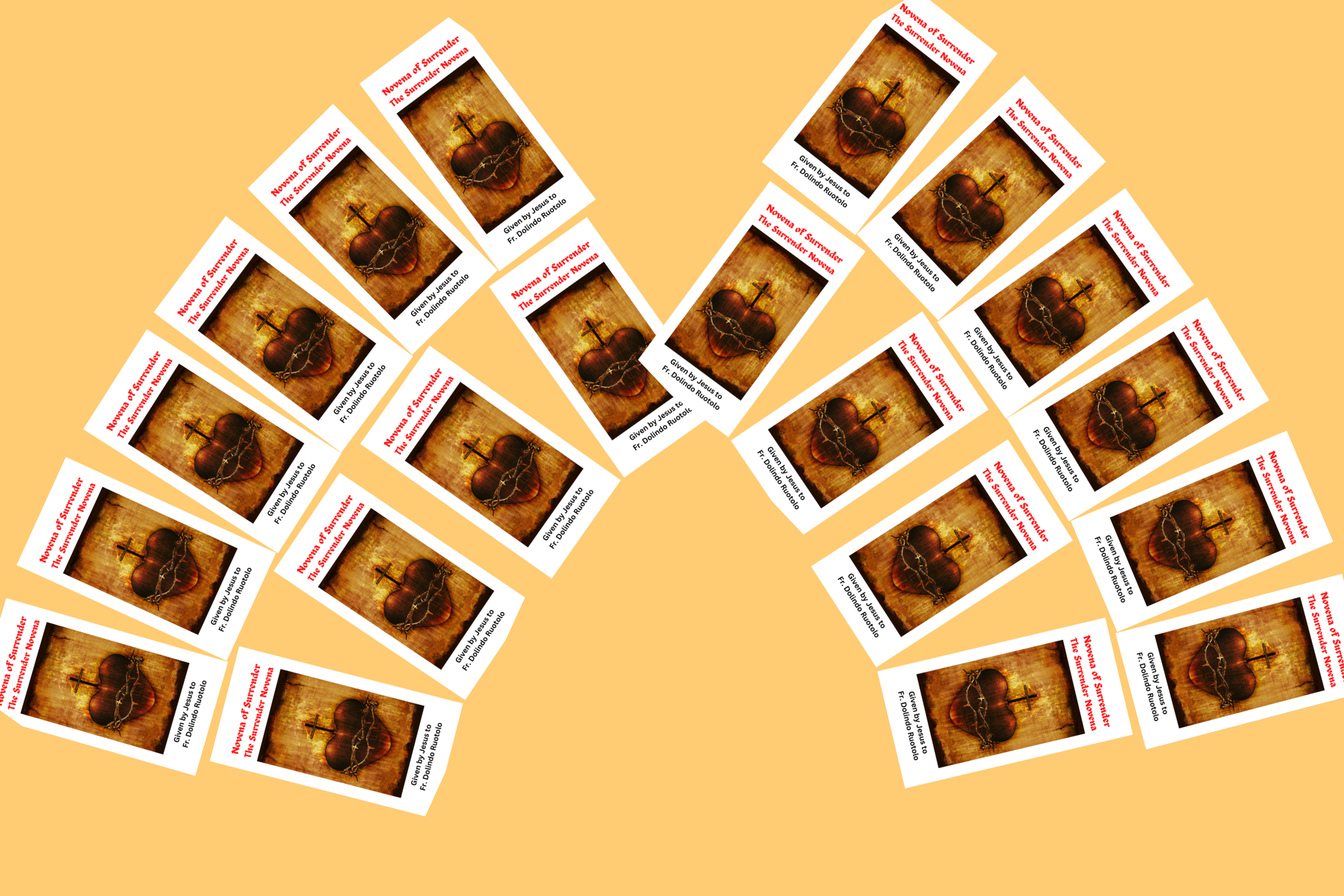 20Pack Surrender Novena to the Will of God Trifold Holy Card free Shipping