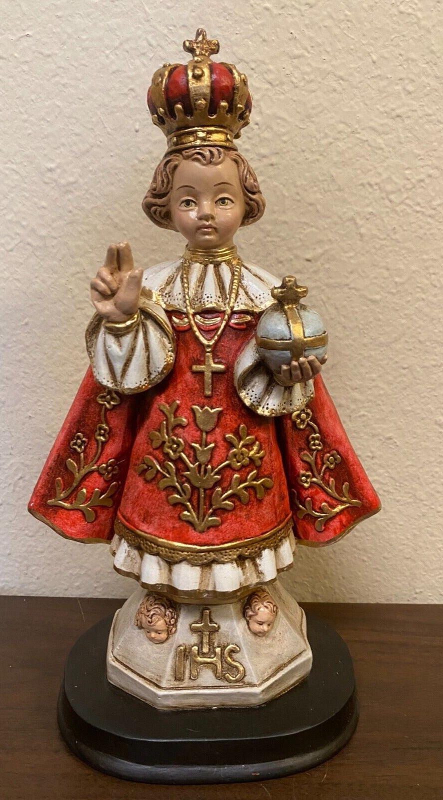 Infant Jesus of Prague 11" Statue, New from Colombia - Bob and Penny Lord