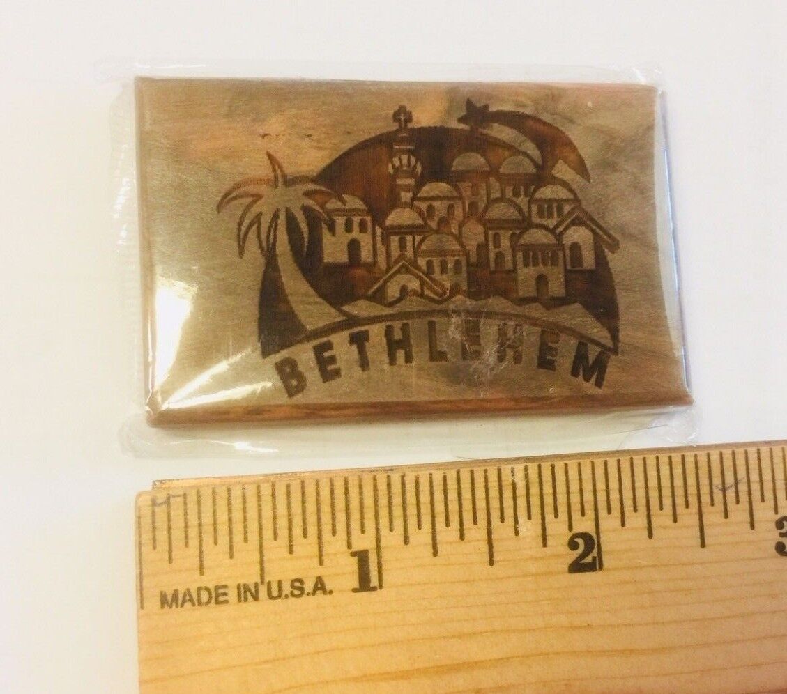 Olive Wood Magnet from Bethlehem, New - Bob and Penny Lord