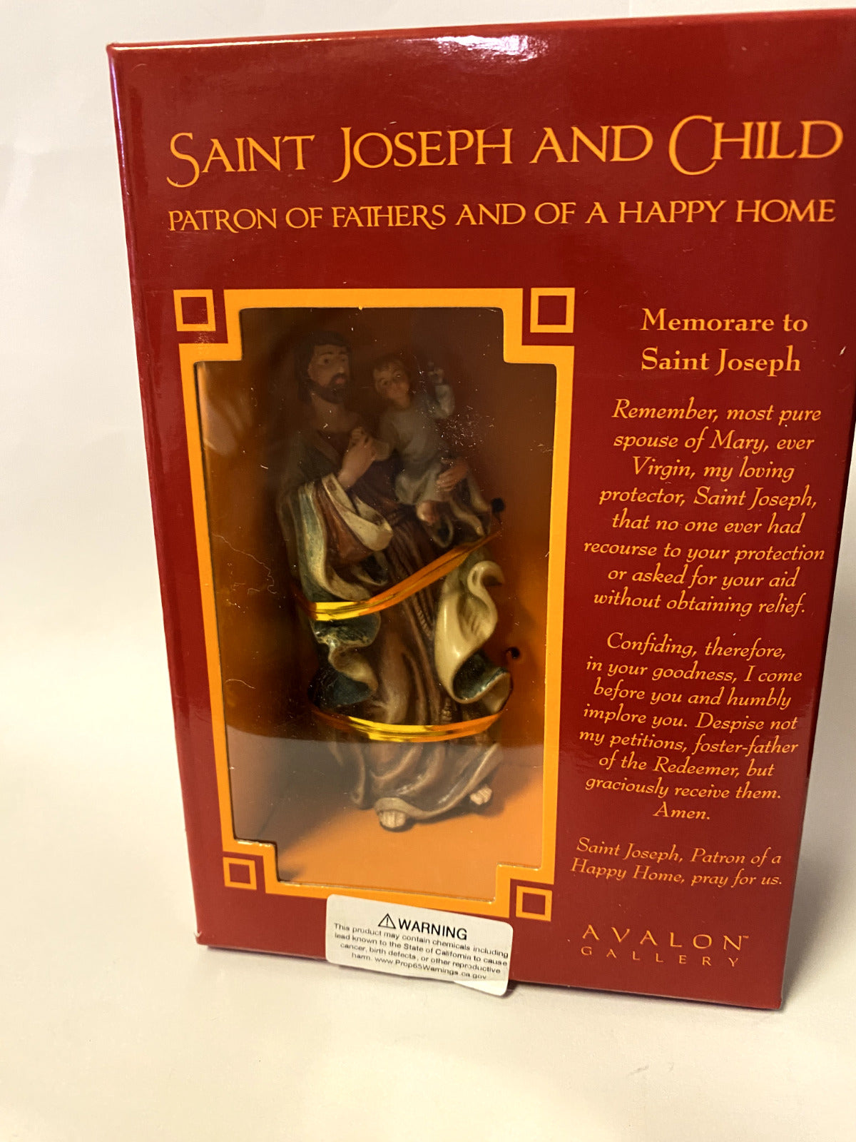 Saint Joseph with Child  4" Statue, New - Bob and Penny Lord