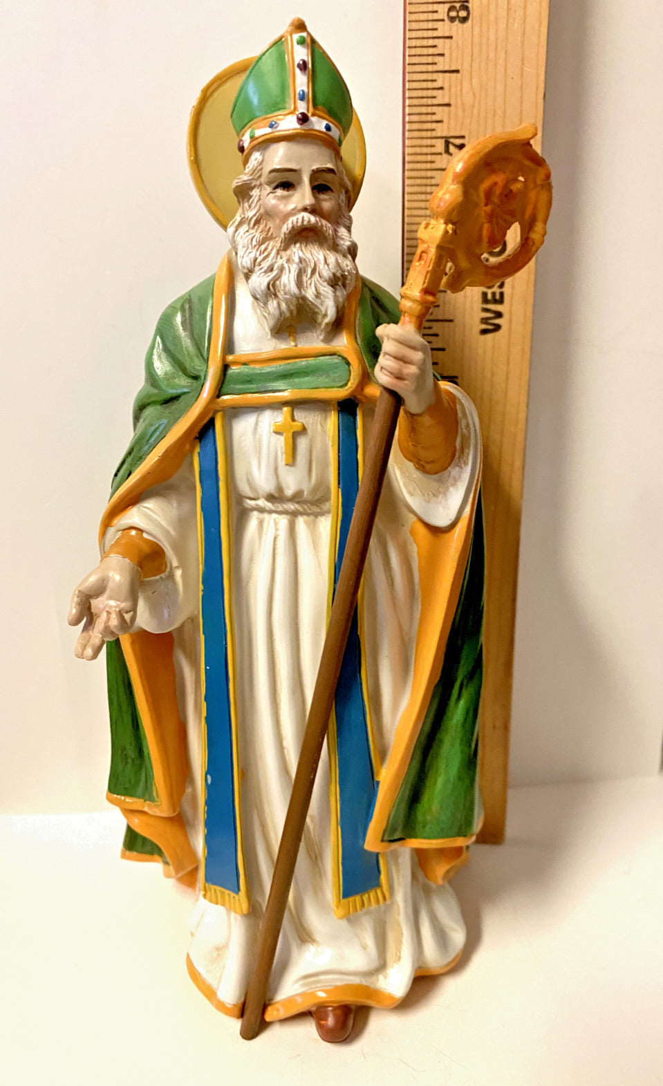 Saint Patrick  8" Statue, New - Bob and Penny Lord